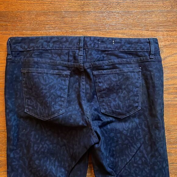 Gap Blue & Black Cheetah Print Always Skinny Jeans - Picture 6 of 7